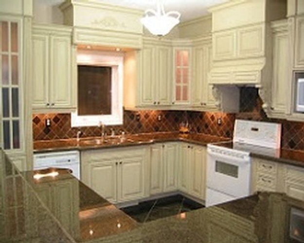 Kitchen Granite Countertop and Cabinets by AABA Kitchen Cabinets and Countertops - Affordable Countertops Toronto