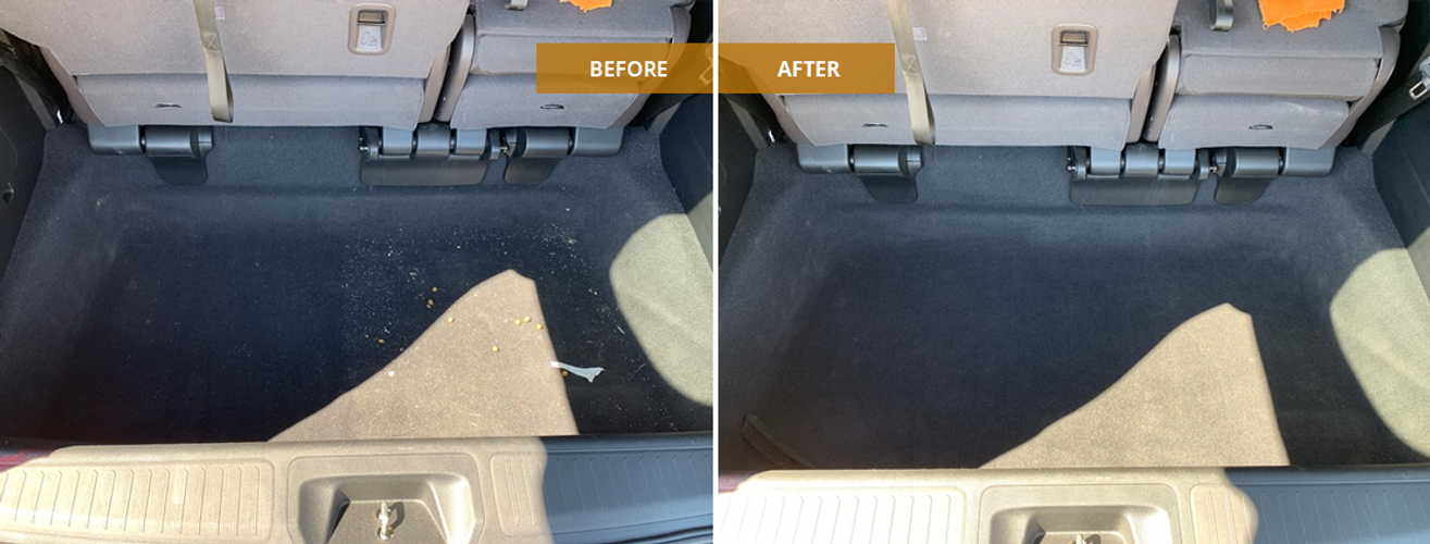 Before and After Car Cleaning Services Calgary by Dignity Detailing