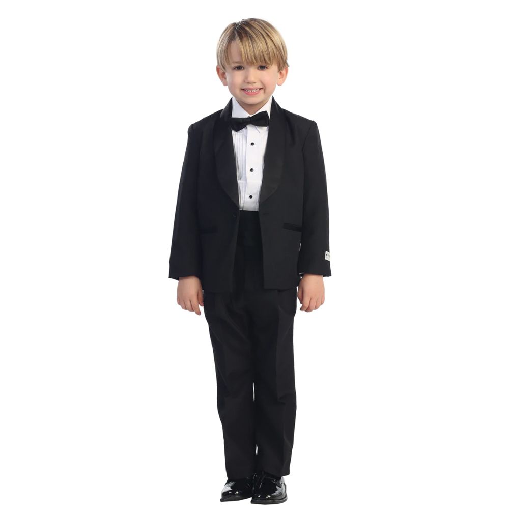 BABY BOY NO TAIL ROUND SHAWL COLLAR TUXEDO SET 4002