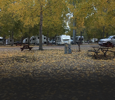 Full Service RV Sites with well maintained and clean washrooms in Edmonton by Glowing Embers RV Park