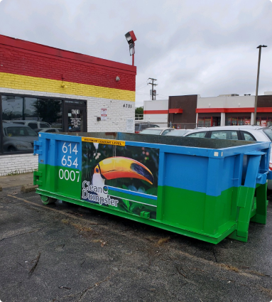 Eco Friendly and Affordable Dumpster Rental Services by CleanE Dumpster in Columbus