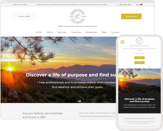 Resolve Coaching and Consulting - Custom Website Design by CoachWeb.io in Canada
