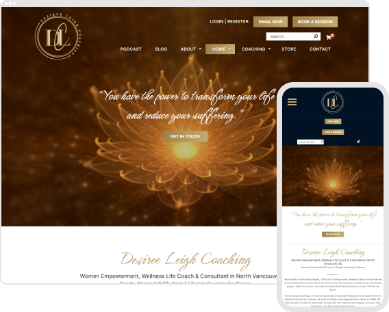 Desiree Leigh Coaching - Website Design and SEO by CoachWeb.io, Digital Marketing Experts in Canada