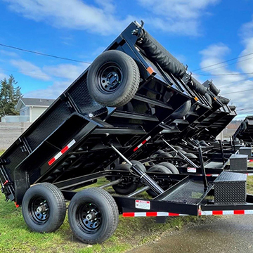 Reliable Mid Size Dumps Trailer for sale at Pacific Rim Trailer Sales in British Columbia