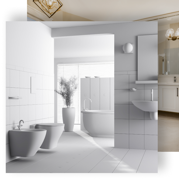 Cabinet Couture will visualize your Kitchen and Bathroom with 3D images showing specific project materials
