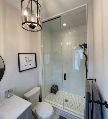 Professional Bathroom Renovation done by Taylor's Reno and Demo