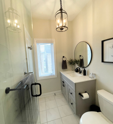 Luxury Bathroom renovated by professional of Taylor's Reno and Demo