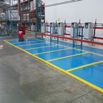 Expert application of Warehouse Line Painting with professional results by QPX Canada