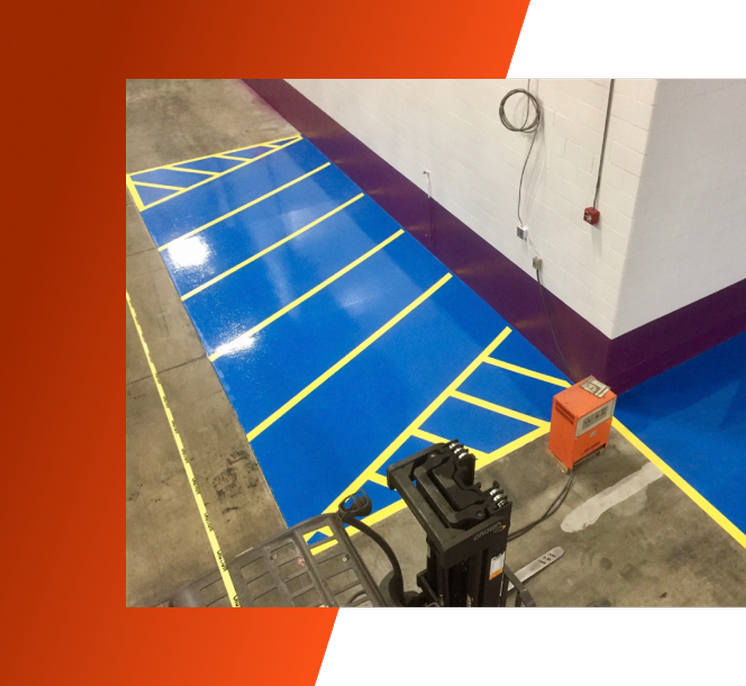 Transform your warehouse into a well-organized and safe space with Expert Line Painting Services