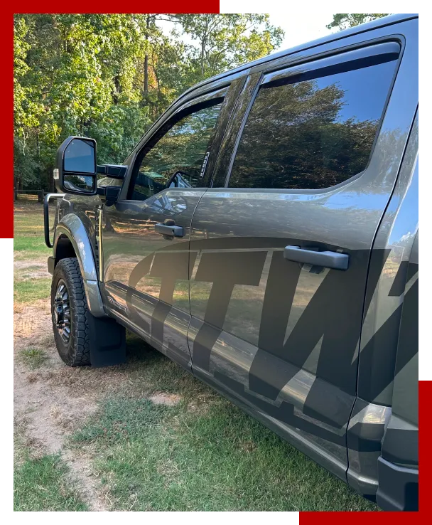 Elevate your vehicle's aesthetics with Texas Truck Works expert Window Tinting in The Woodlands