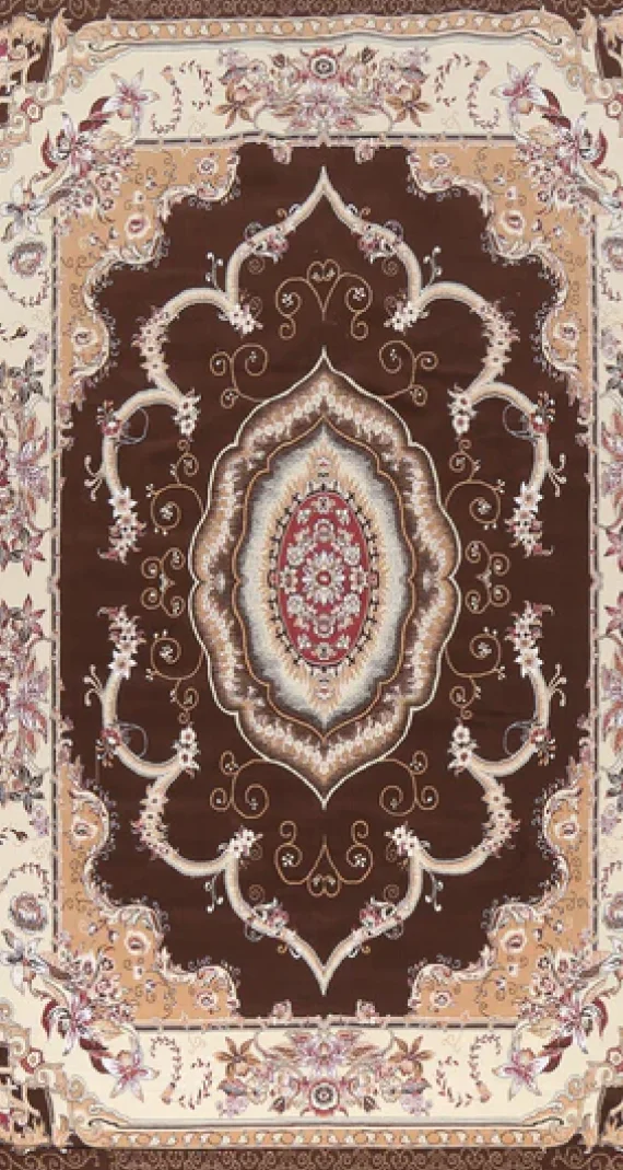 Elevate your space with Imperial Persian Rugs's Dark Brown Persian rug, enhancing your space with timeless elegance.