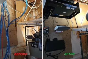 Witness the expertly executed Small Home Network Installation - Kunsten Technologies Inc.