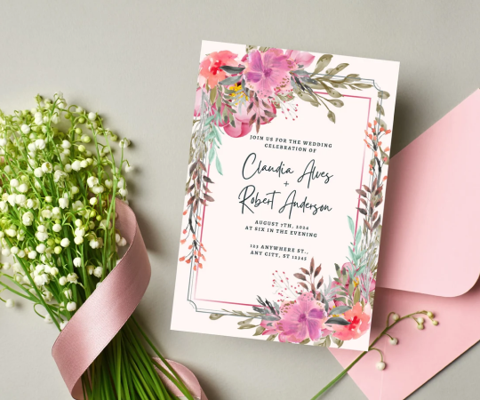 Design and print stunning invitation cards with ease using our online printing service, ensuring a touch of elegance