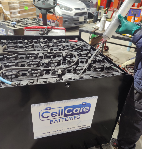 electric forklift battery repair