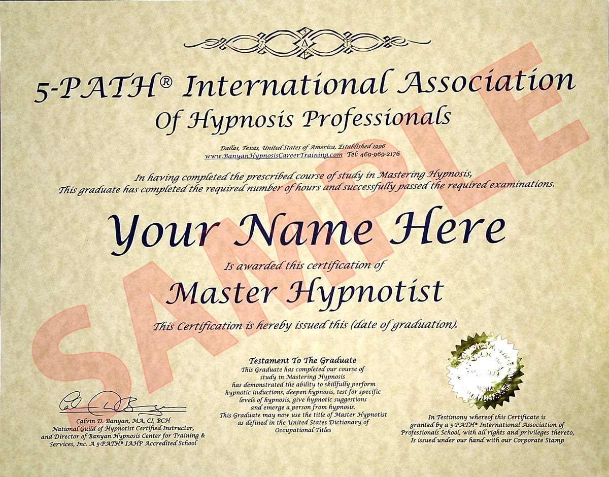 Hypnosis Certification Training