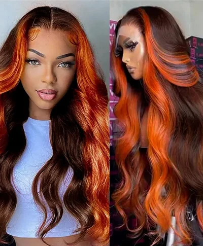 Ginger brown wig - 28 inches