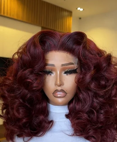 Human hair blend - wine color