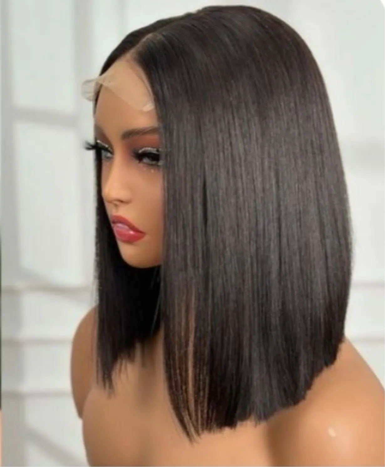  5. 10 inches bone straight super double drawn vietnam wig