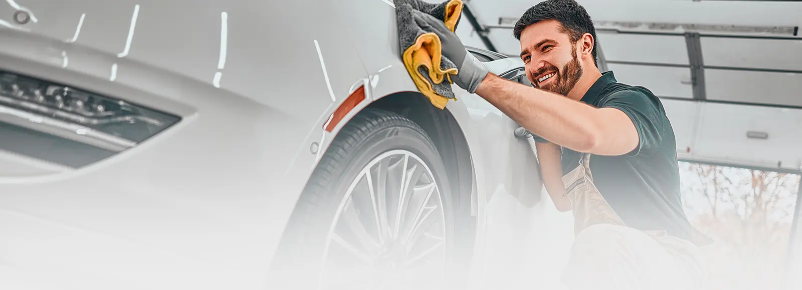 Mobile Vehicle Detailing in Toronto technician hand washing sedan