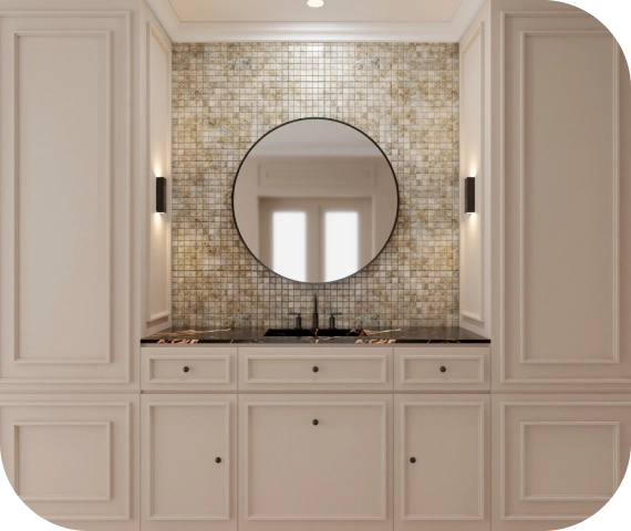 modern bathroom cabinetry