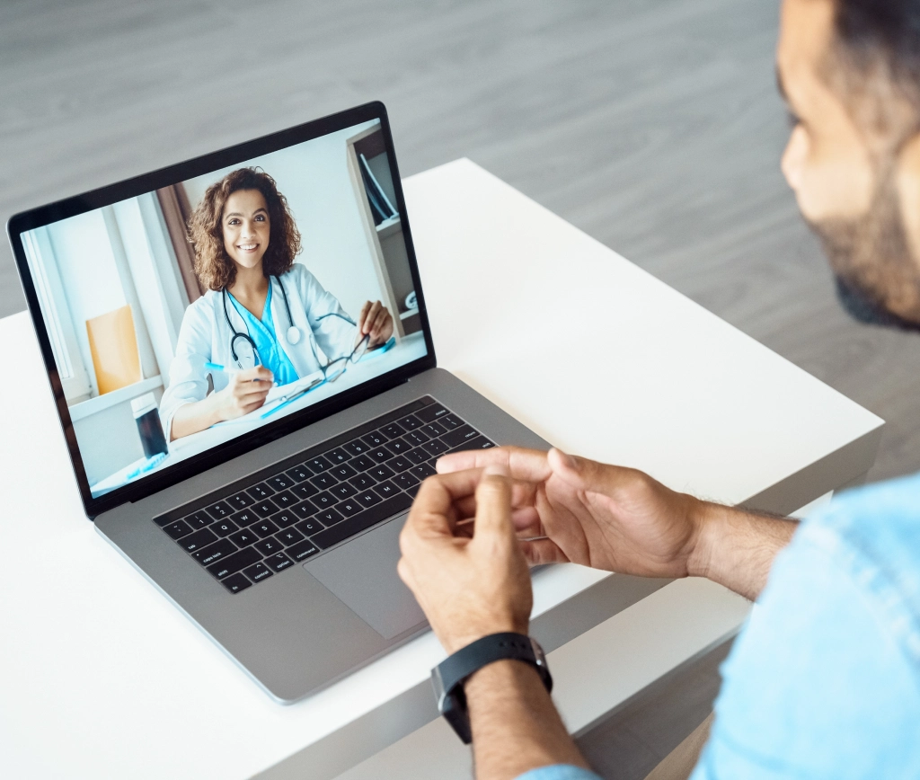 Online OCD treatment session with a licensed psychiatrist via secure video call