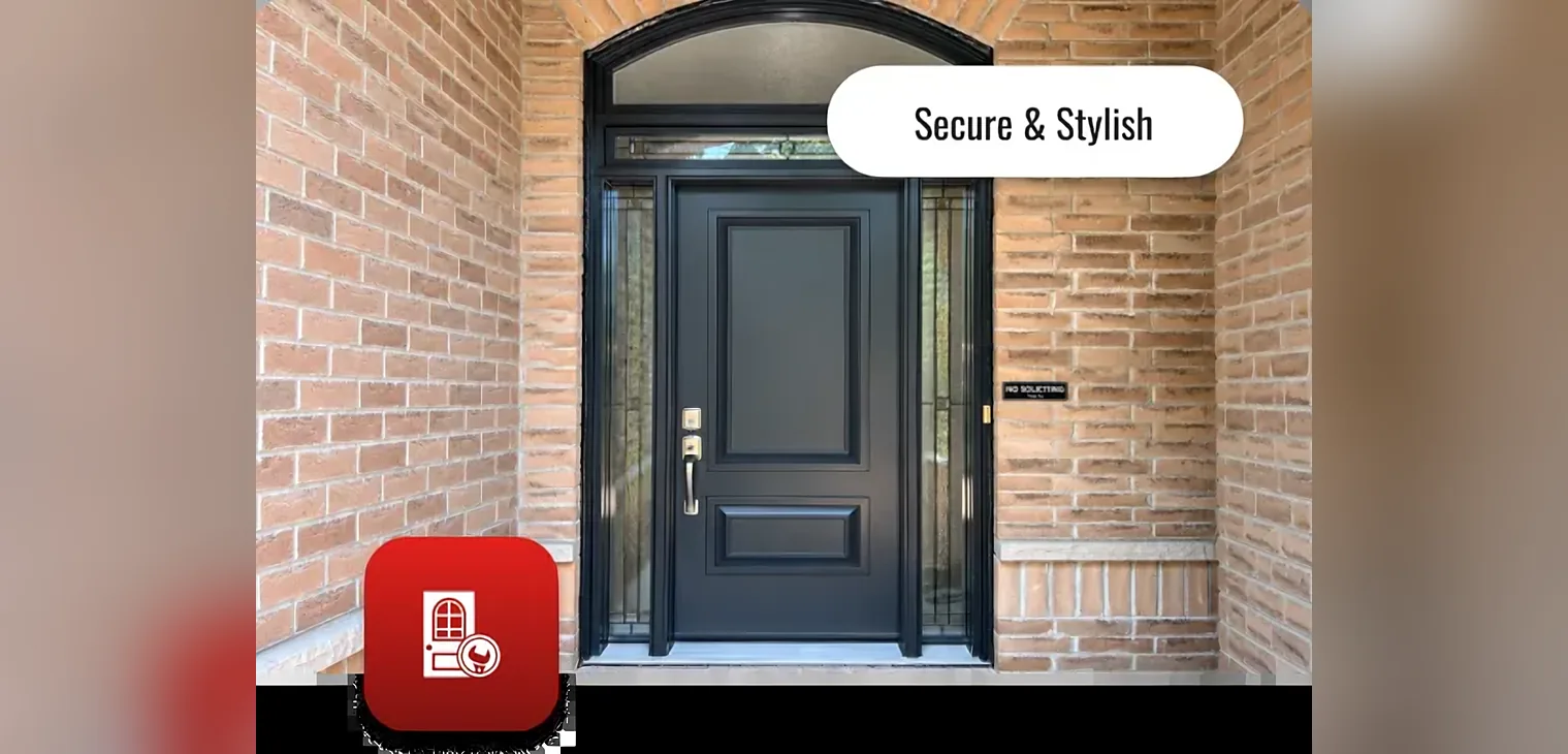 Front entry residential door replacement in Ottawa home