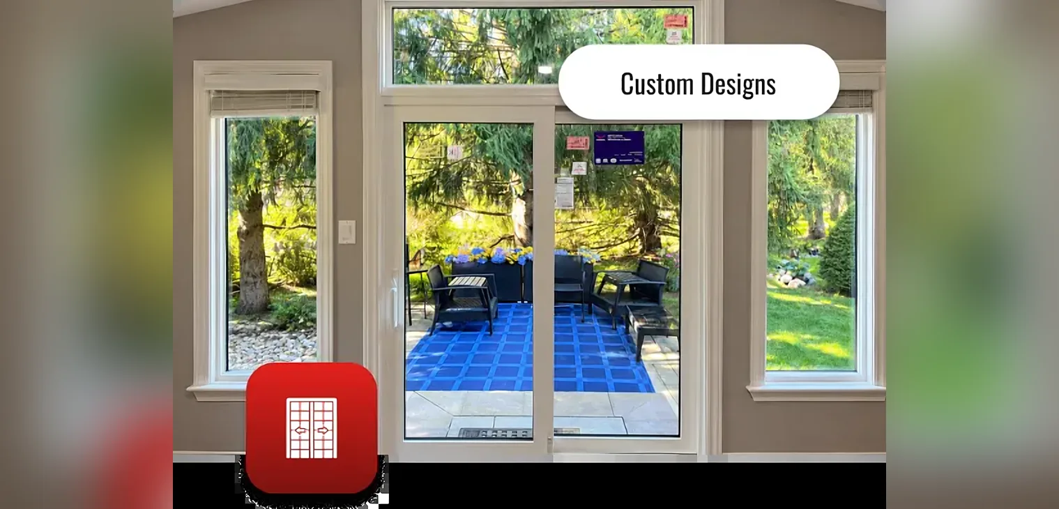 Patio door installation in Ottawa with modern sliding glass design