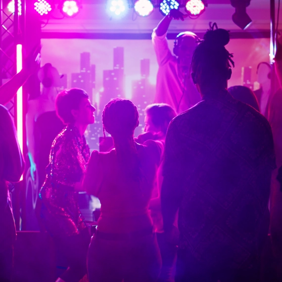 DJ At Nightclub