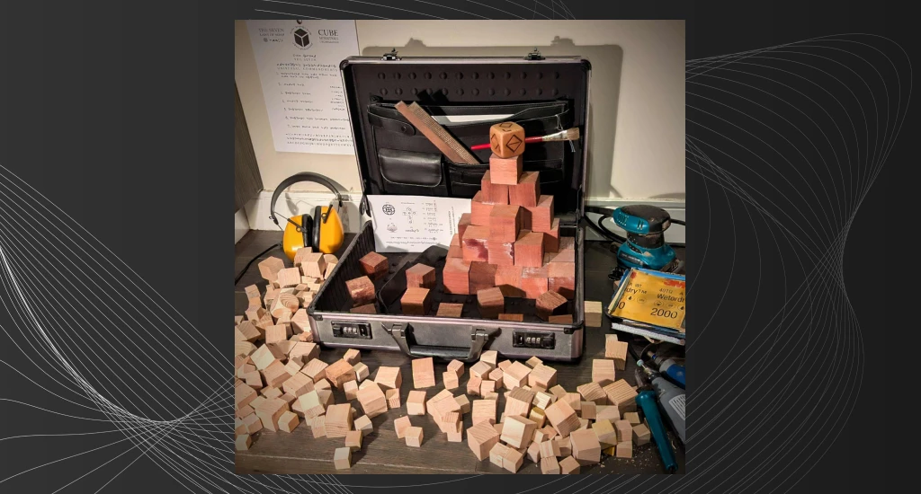 Interactive Learning with Handcrafted Wooden Cubes