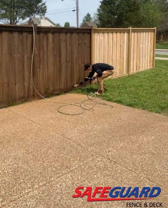 Fence Staining Services in Middle Tennessee