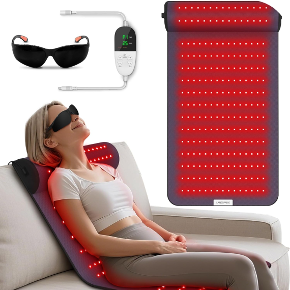 Red Light Therapy Mat with Neck Support