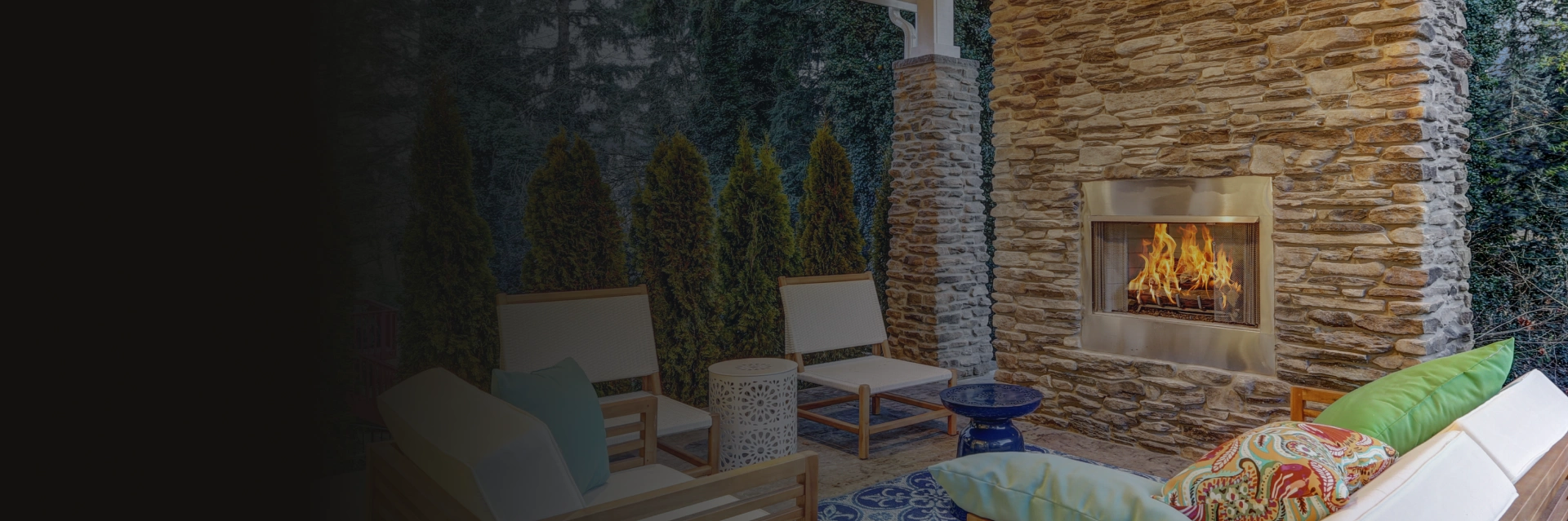 Outdoor Gas Fireplace Installation