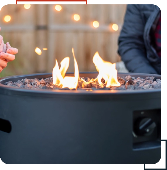 Outdoor Gas Fire Pit Installation