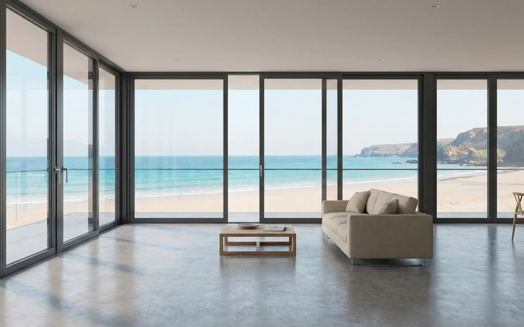 A contemporary Sydney residence showcasing luxury window system services in Sydney with expansive glass panels and modern architectural lines. and Belgium and Belgium