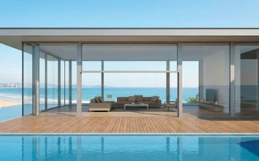 A minimalist residential design where luxury window system services in Sydney enhance natural light and outdoor views. and Belgium and Belgium