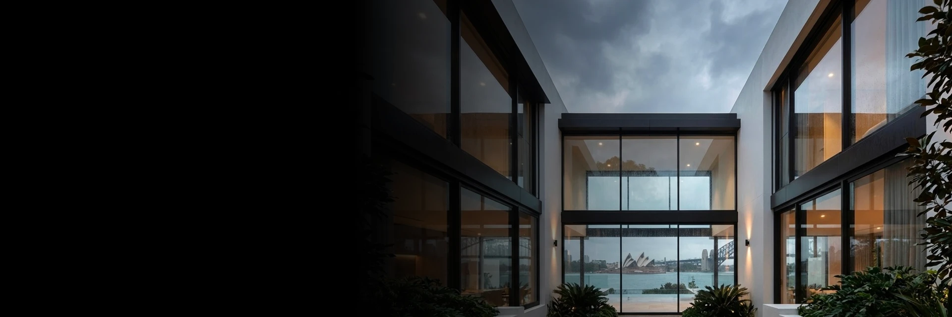 Modern home in Sydney featuring advanced hurricane system windows designed to withstand extreme weather conditions. and Belgium and Belgium
