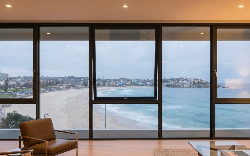 A contemporary Sydney residence featuring elegant turn and tilt windows that maximise natural light and ventilation. and Belgium and Belgium