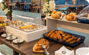 Buffet in New York City offering live jazz music, music performances, and group dining options.