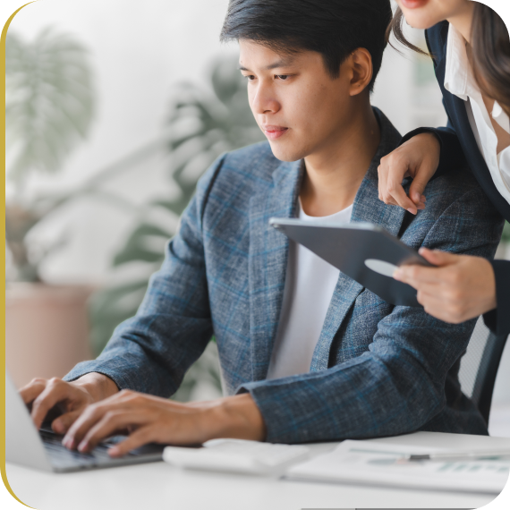 Certified Bookkeeper in Ontario reviewing reports