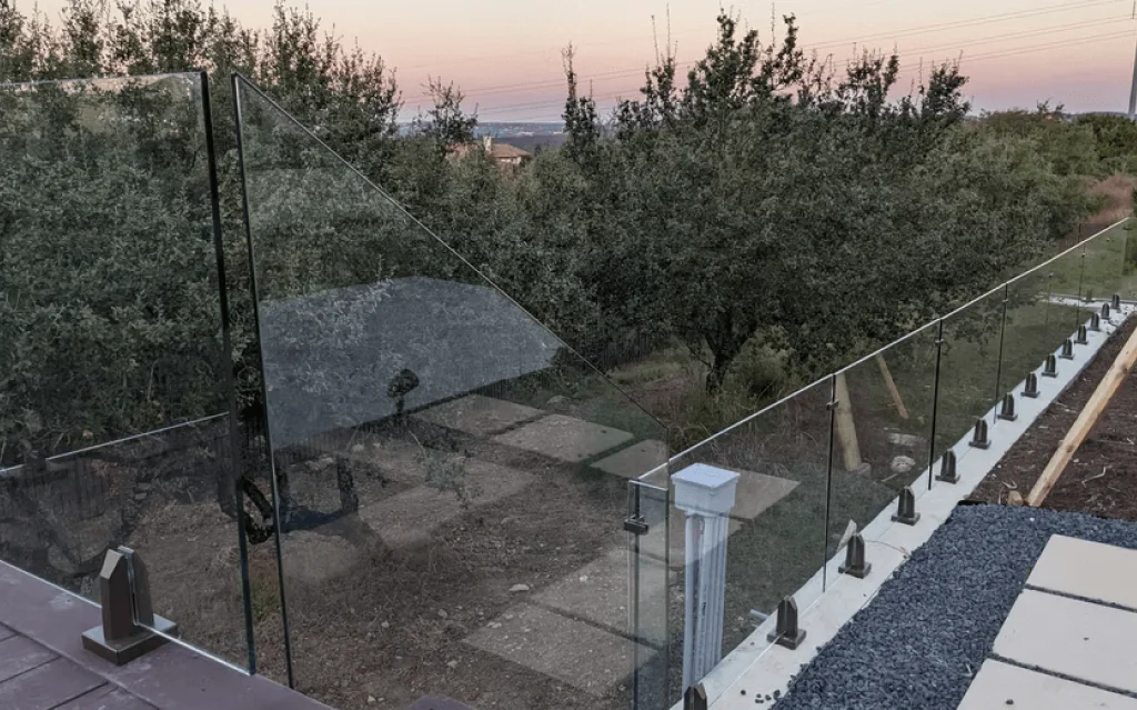 Handrail Glass Installation Austin