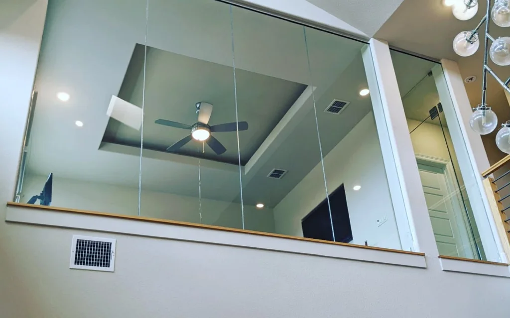 Wine Room Glass Installation Austin