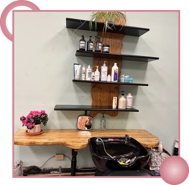 A client receives a trim at a hair salon in Carbondale, CO, with a calm setup