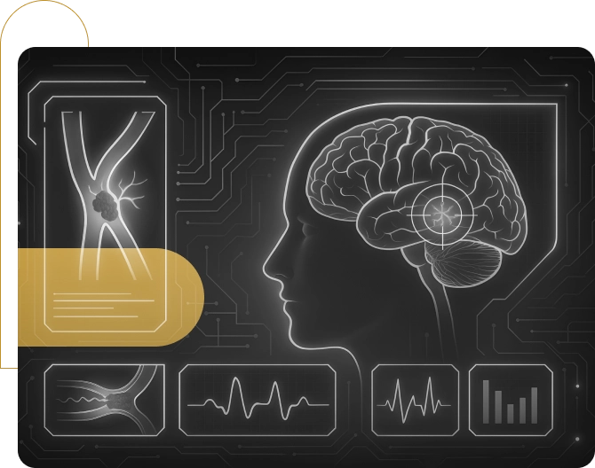 Attorney consulting with neurological expert on case strategy