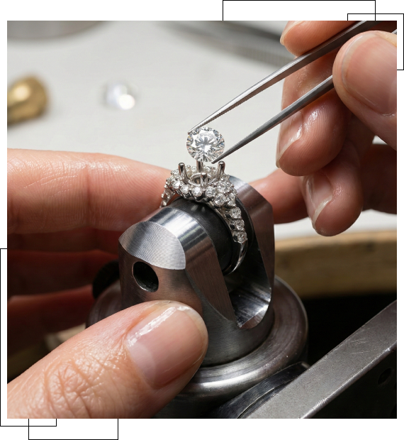 Luxury watch and jewelry store in Jacksonville, FL, with two-floor showroom