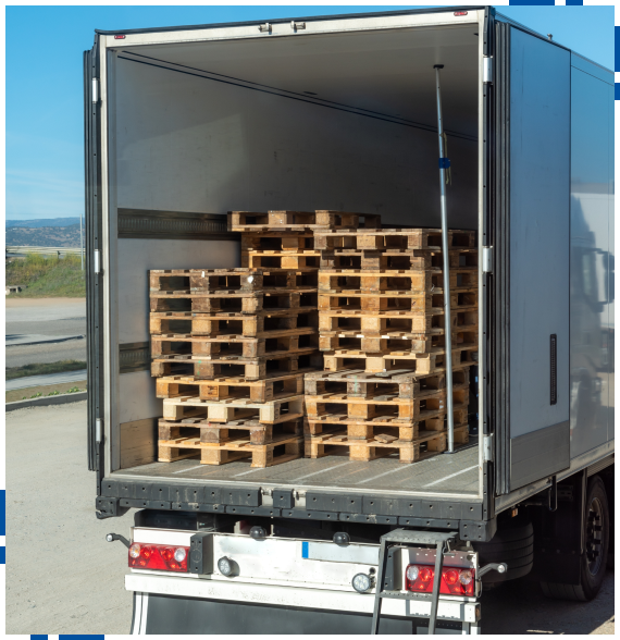 Facility loading dock set up for pallet delivery in Sacramento