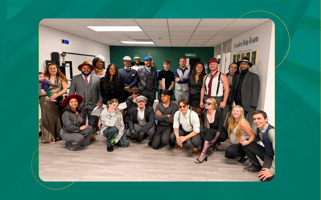  Team participating in a leadership development programme
