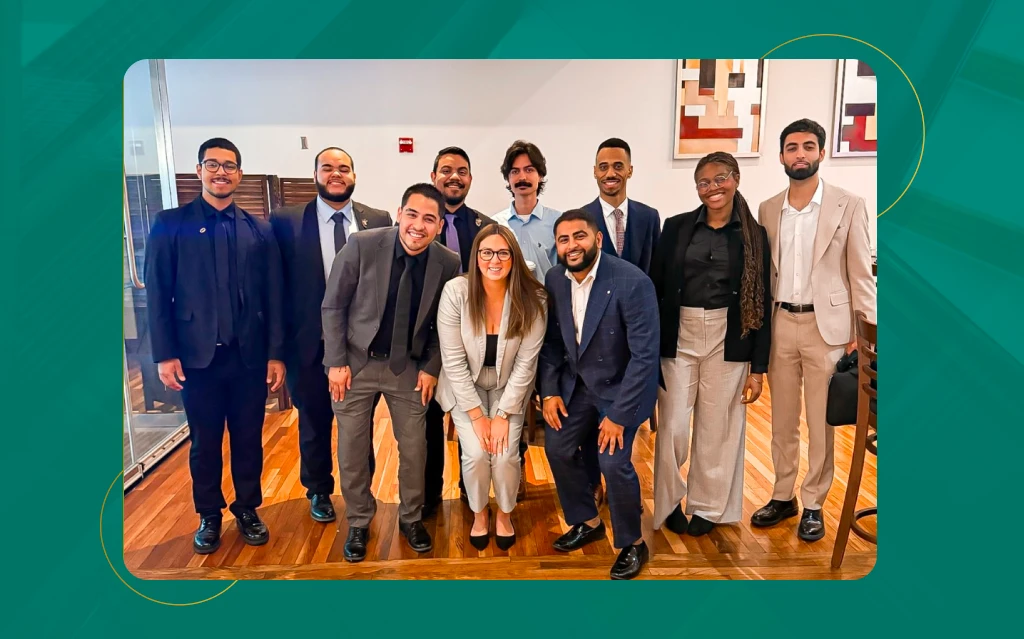   Team participating in a leadership development programme
