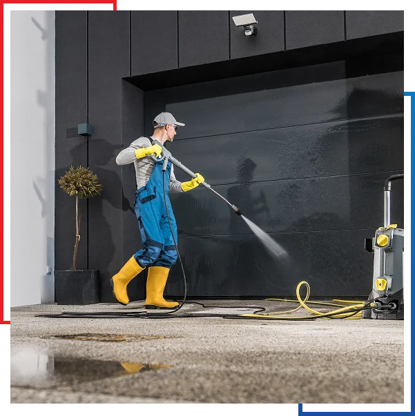 professional powerwashing services in Long Island house exterior wash