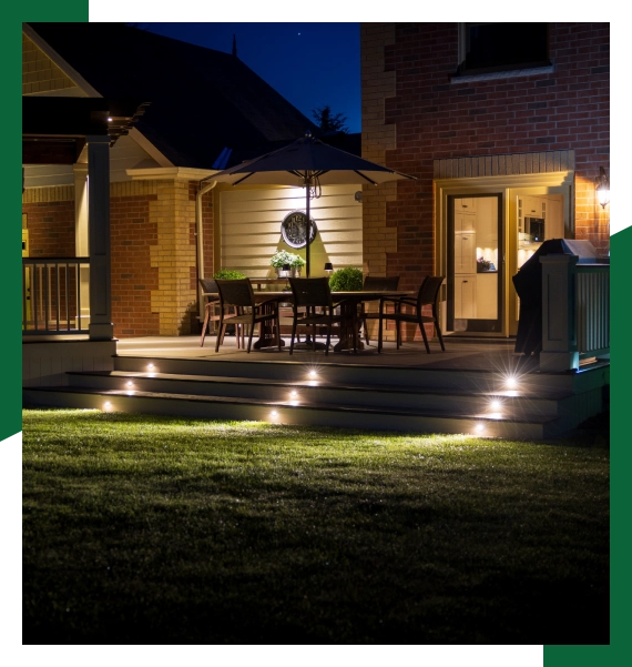Landscape lighting design services in Mississauga for driveway and entry lighting