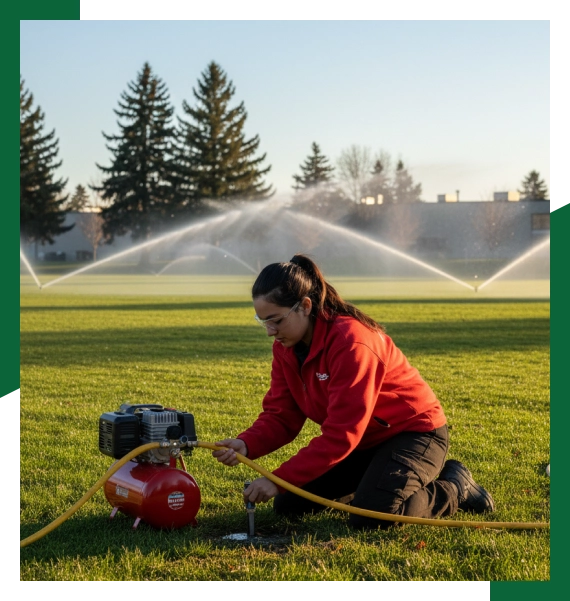 Winterizing irrigation system services in Mississauga for seasonal system documentation
